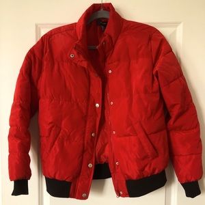 Red Puffy Coat